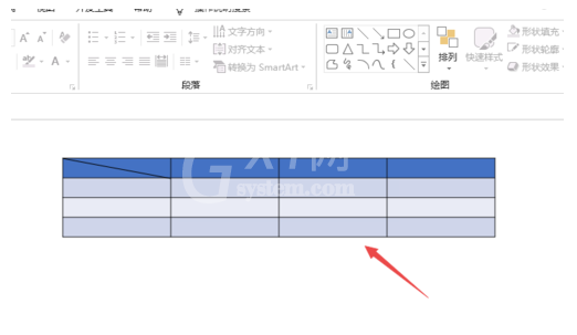 PPT2019制作表格的操作教程截图