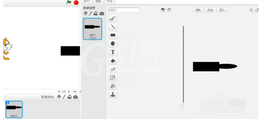 scratch中制作发射子弹的操作步骤截图