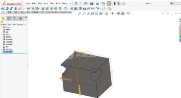 solidworks201中旋转切除命令使用介绍截图