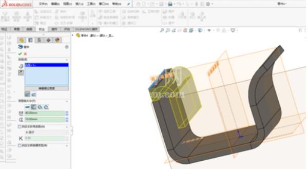 solidworks2019绘制弯折模块的具体操作步骤截图