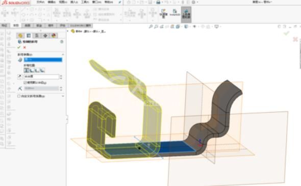 solidworks2019绘制弯折模块的具体操作步骤截图