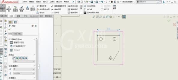 solidworks2019图纸尺寸标注的操作方法截图