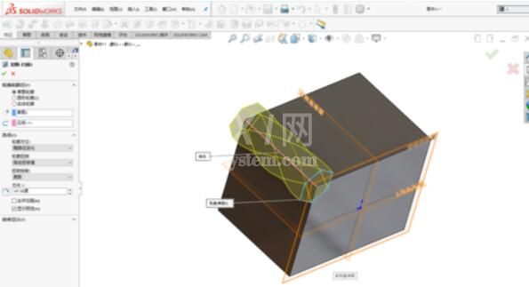 solidworks2019切除扫描的操作流程截图