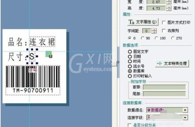 Label mx将数据库字段指定数量打印的使用操作流程截图