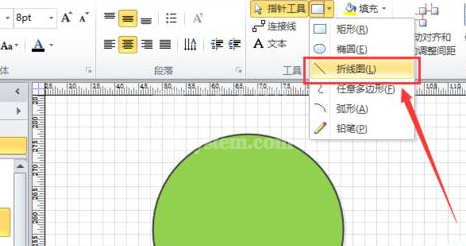 Microsoft Office Visio绘画饼状示意图的操作教程截图