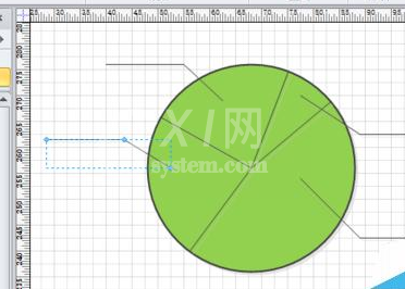 Microsoft Office Visio绘画饼状示意图的操作教程截图