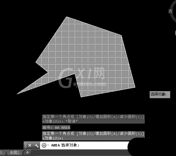 AutoCAD2016图形面积查看步骤说明截图