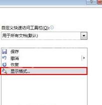 Word 2010设置显示格式的相关操作截图