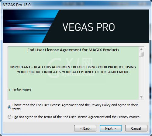 Vegas Pro 15安装的详细步骤截图