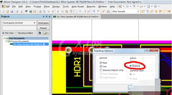 Altium Designer 13清除泪滴的详细步骤截图