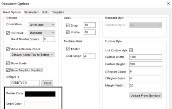 Altium Designer 13中设置原理图图纸的具体操作流程截图