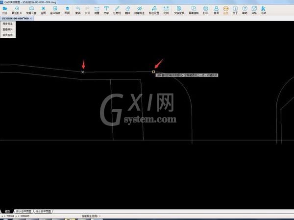 CAD快速看图不间断测量分段长度的操作步骤截图