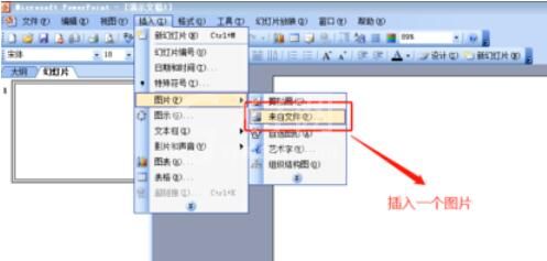 Power Point2003中裁剪图片并设置图片边框线条的具体操作步骤截图