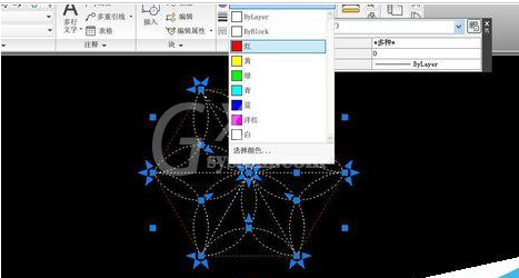 AutoCAD2016设计六角镶花图形的方法步骤截图