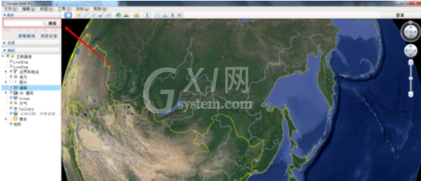 谷歌地球(google earth)查找目的地的具体方法截图