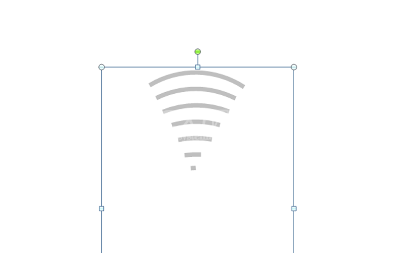 PowerPoint Viewer绘制WiFi无线网图标的方法步骤截图