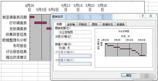 Excel制作完整甘特图的方法步骤截图