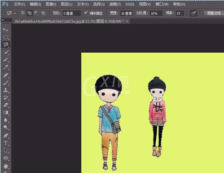 Adobe Photoshop防止图像挤压变形的方法介绍截图