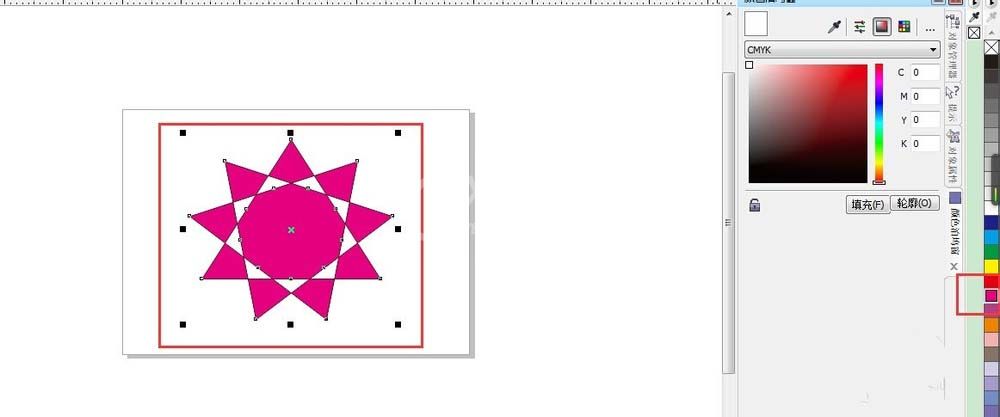 CorelDraw X4给图形上色的详细操作方法截图