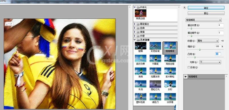 photoshop cs6给图片设计蜡笔美人特效的详细步骤截图