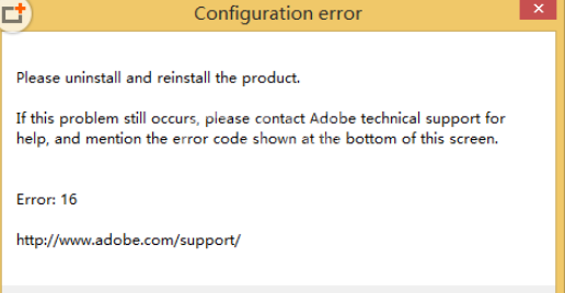 photoshop cs6显示error16的解决办法截图