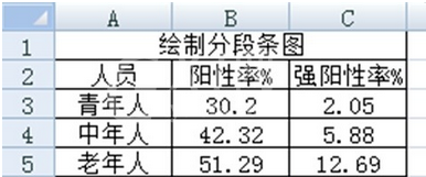 excel2007绘制分段条图的操作教程截图