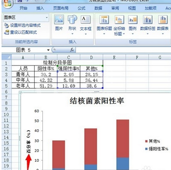 excel2007绘制分段条图的操作教程截图