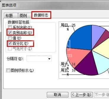 excel2007制作扇形图的相关操作步骤截图