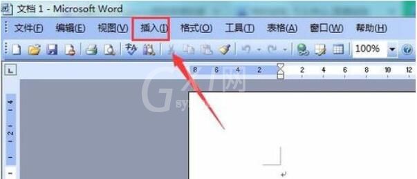 Microsoft Office 2003中插入页码的操作步骤截图