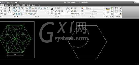 AutoCAD2016制作一个六角镶花图形的操作教程截图