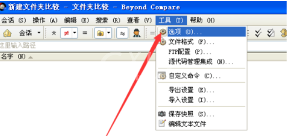 Beyond Compare更改对比字体样式的操作教程截图