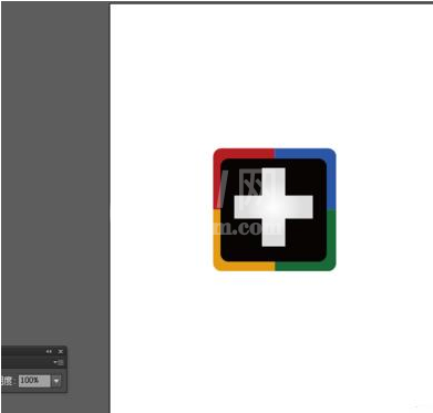 Adobe Illustrator CS6绘制加号系列图标的操作教程截图