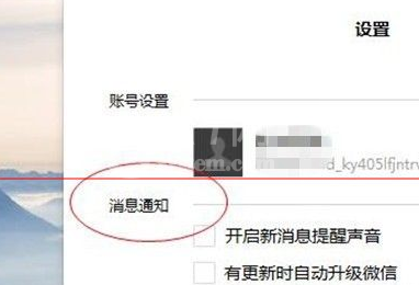 微信电脑版开启以及关闭新消息通知的相关操作教程截图
