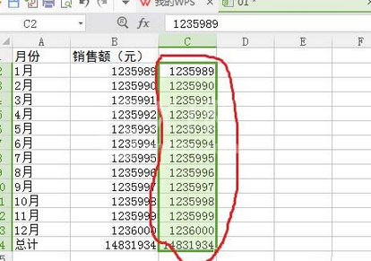 wps2007表格中数据单位设置为万的相关操作步骤截图