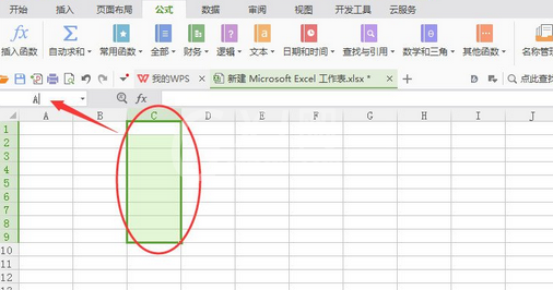 wps2007中使用名称管理器的详细操作步骤截图