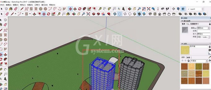 草图大师中复制大块建筑物的使用方法截图