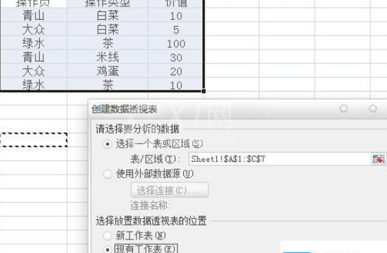 excel2007制作数据透视表的操作教程截图