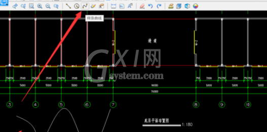 CAD迷你看图快速绘制一条连续曲线的操作步骤截图