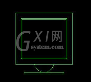 AutoCAD2016绘制电脑液晶显示器平面图的操作步骤截图