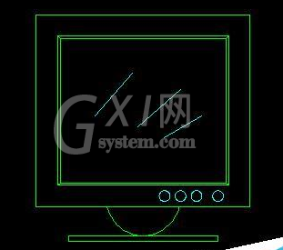 AutoCAD2016绘制电脑液晶显示器平面图的操作步骤截图
