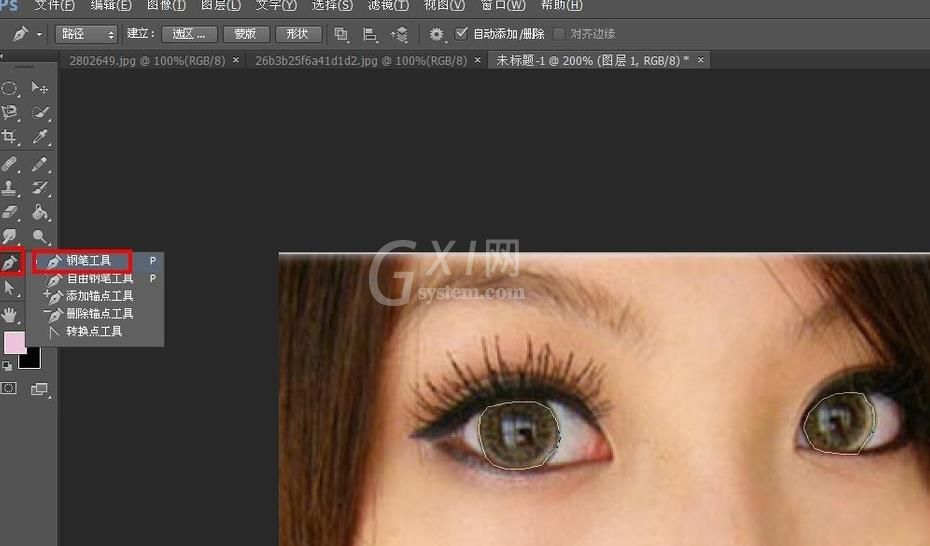 Adobe Photoshop将照片中眼睛更加明亮的相关使用教程截图