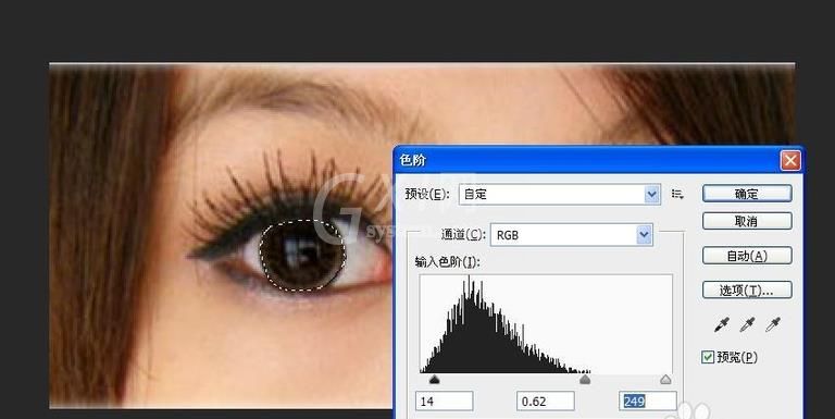 Adobe Photoshop将照片中眼睛更加明亮的相关使用教程截图