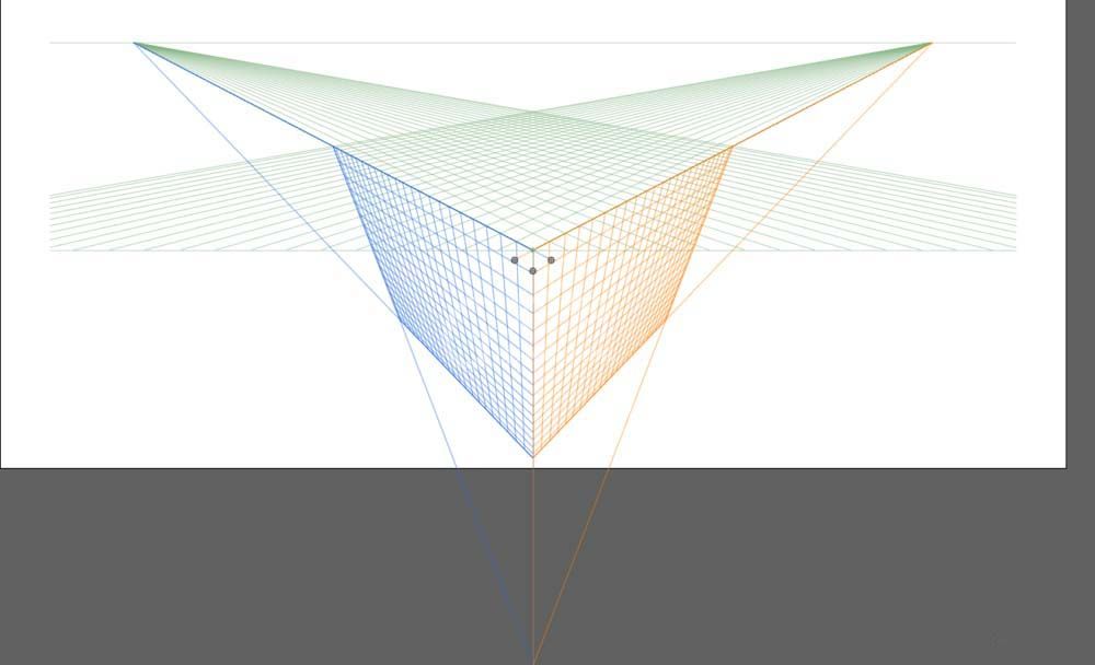 Adobe Illustrator CS6中使用透视网格工具的操作方法截图