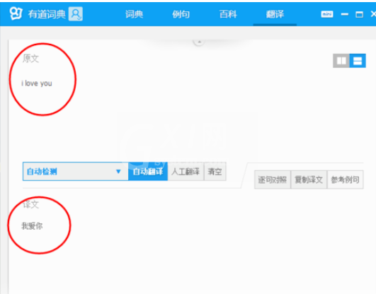 有道词典翻译单词或句子的相关操作方法截图