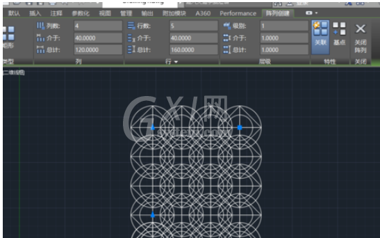 AutoCAD2016中使用阵列的操作方法截图