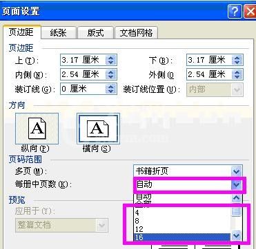 word2003进行页面设置的具体操作步骤截图