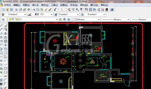 AutoCAD2016绘画顶面布置图的相关使用方法截图