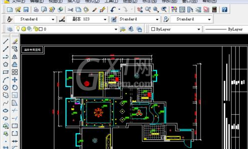 AutoCAD2016绘画顶面布置图的相关使用方法截图