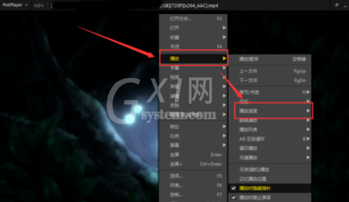 PotPlayer加速或减速播放视频的操作教程截图