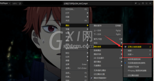 PotPlayer加速或减速播放视频的操作教程截图
